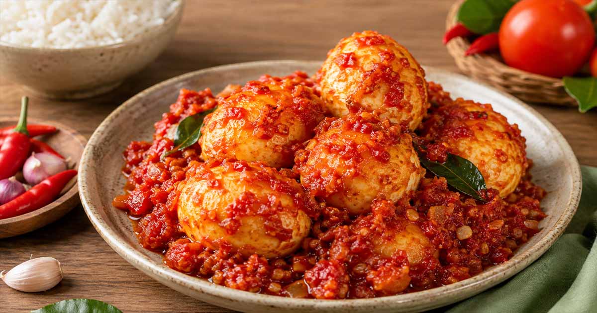 Resep Telur Balado Sederhana dengan Rasa Pedas yang Bikin Nambah Nasi